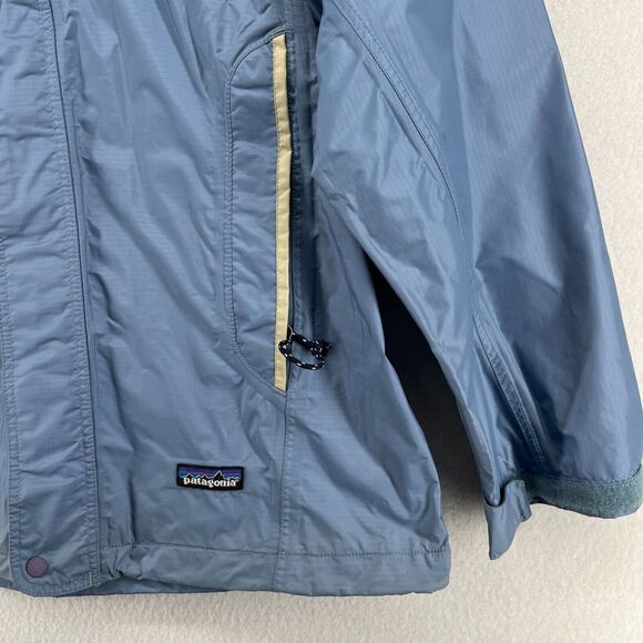 PATAGONIA Rain Jacket Womens XS Refugitive Windbreaker Ripstop Mesh Lined Blue - Picture 7 of 14